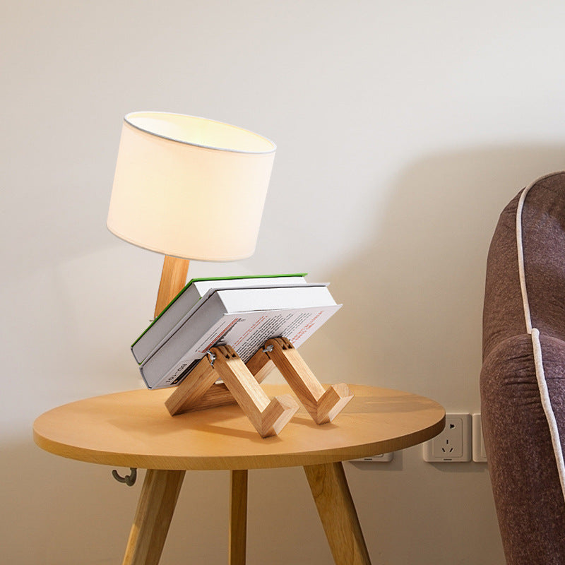 Wooden Chill Guy Table Lamp