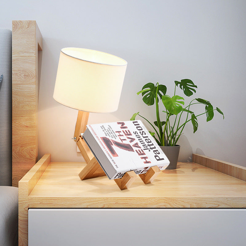Wooden Chill Guy Table Lamp