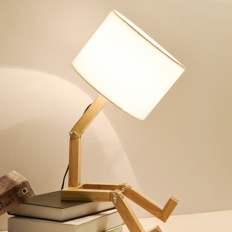Wooden Chill Guy Table Lamp