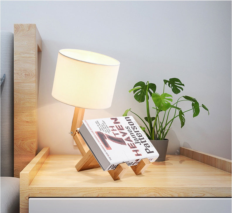 Wooden Chill Guy Table Lamp