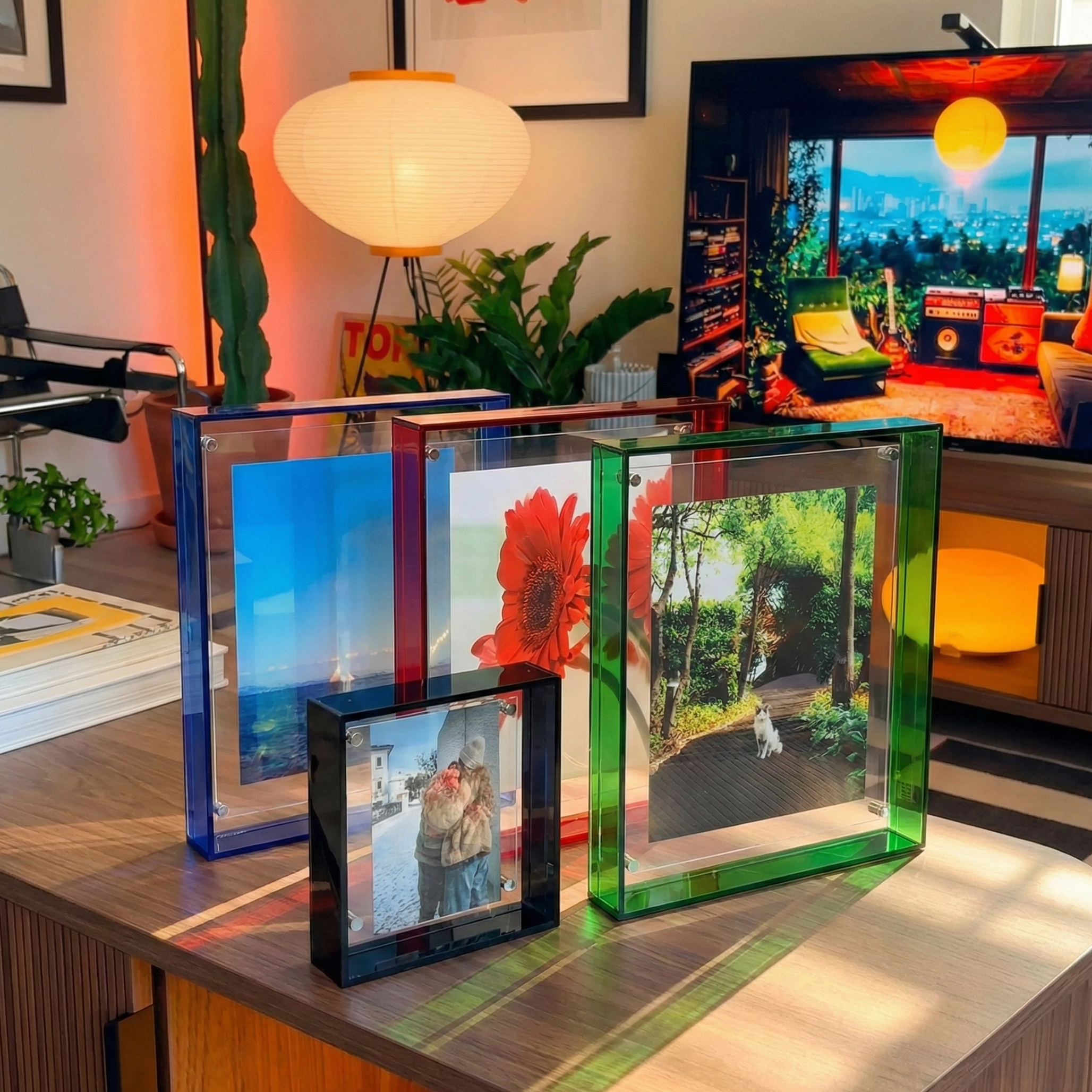 Colour Edge Acrylic Photo Frame