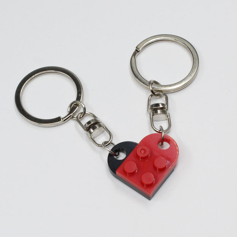 Split Heart Couples Keyring Set