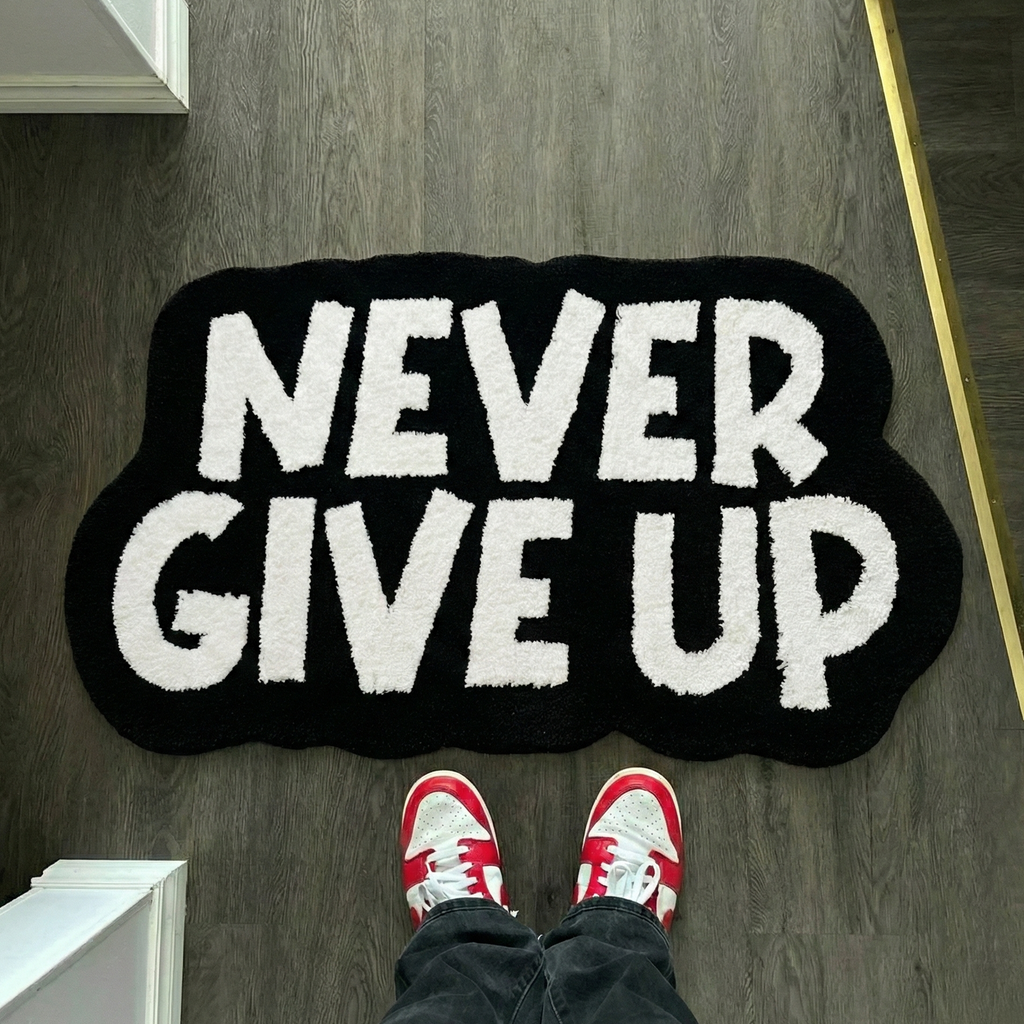 Never Give Up Rug