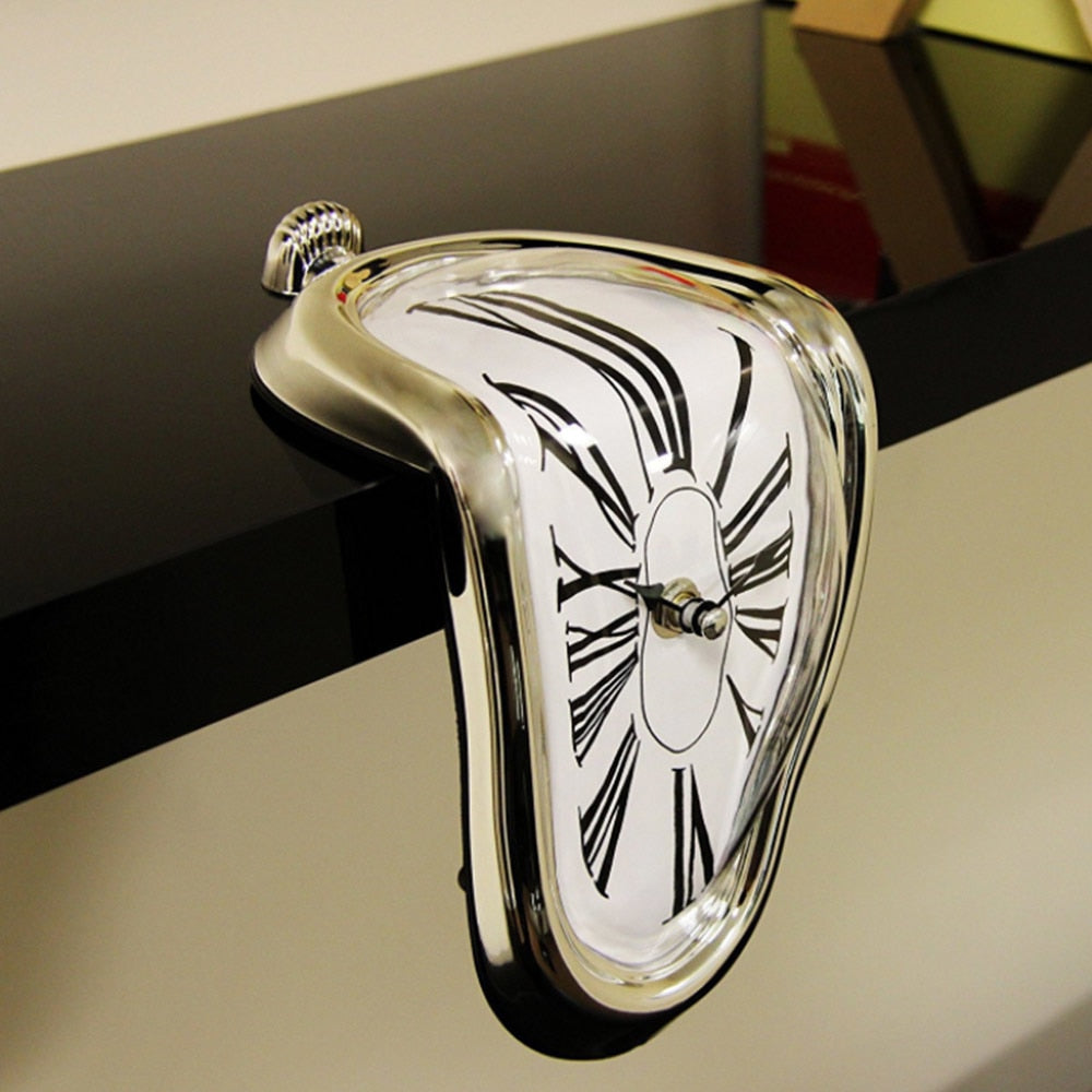 Salvador Dalí Style Melting Shelf Clock