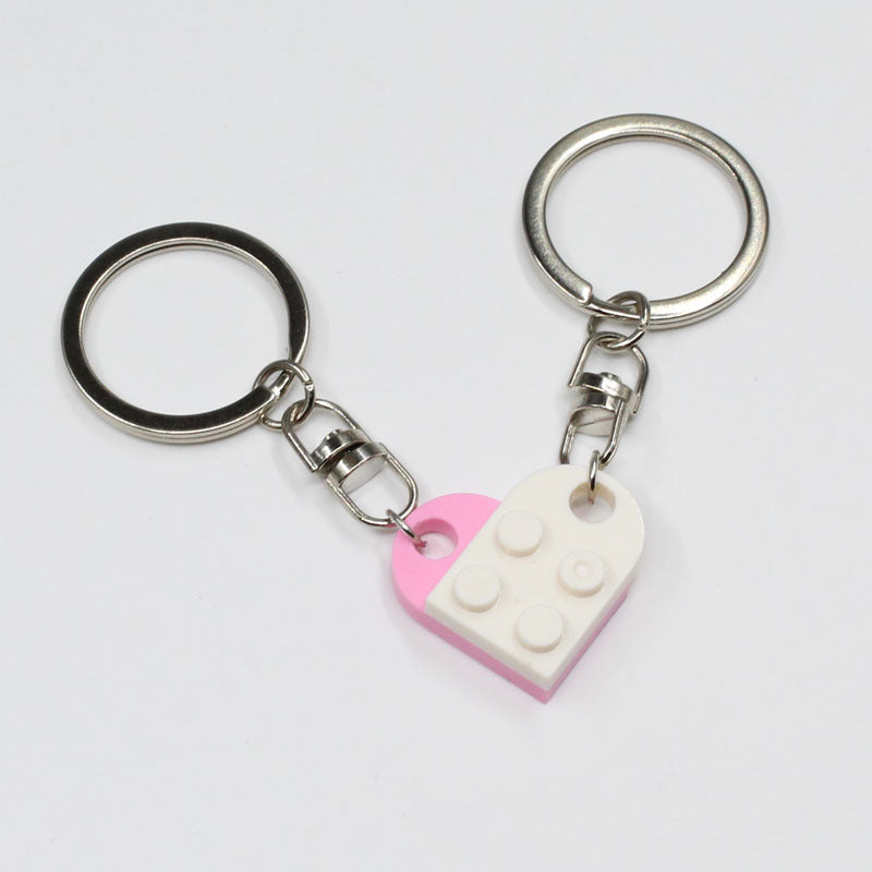 Split Heart Couples Keyring Set