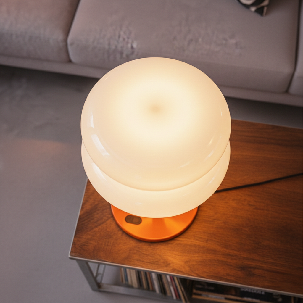Orange Mushroom Lamp