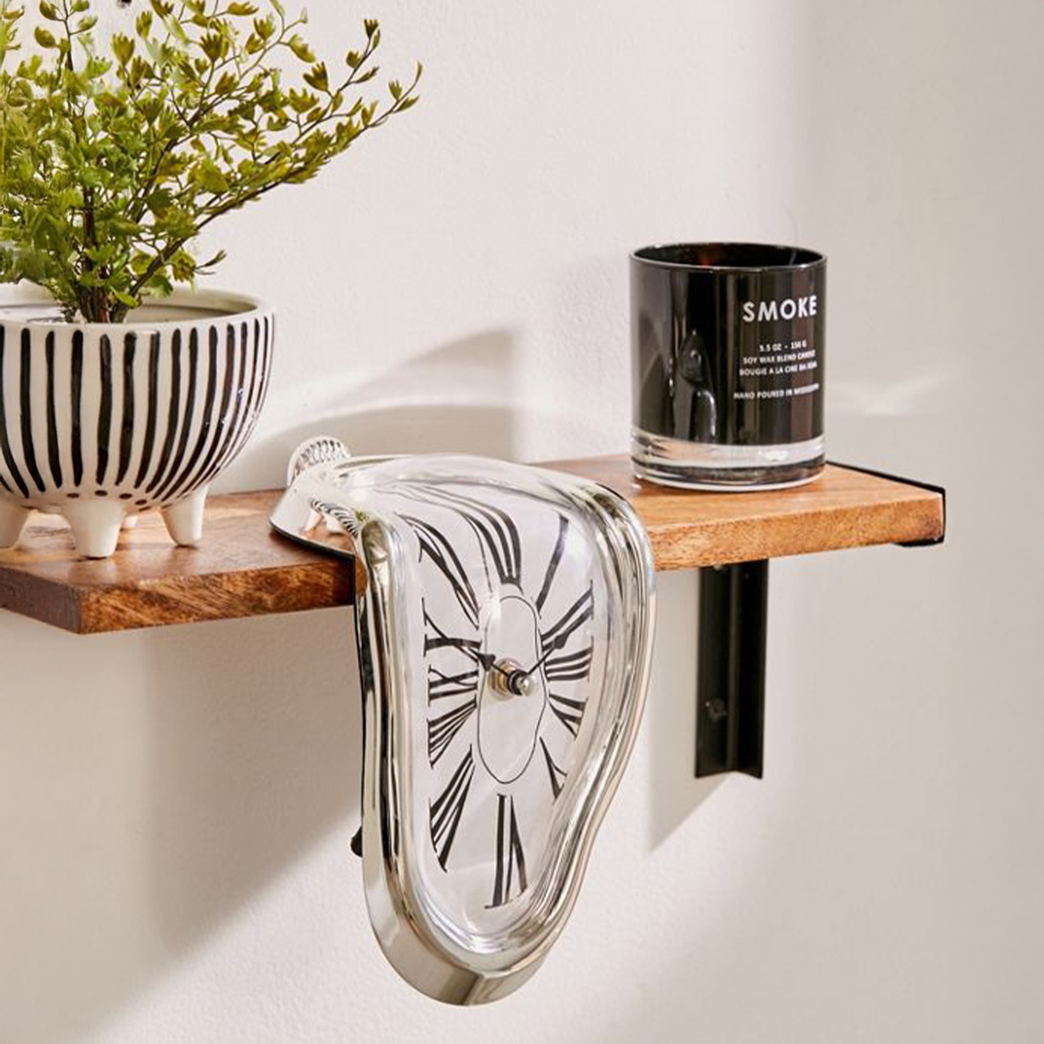 Salvador Dalí Style Melting Shelf Clock
