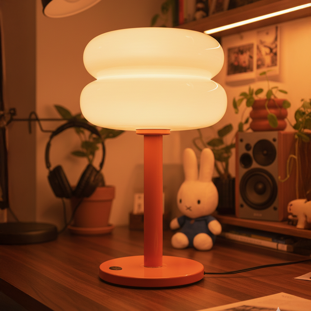 Orange Mushroom Lamp
