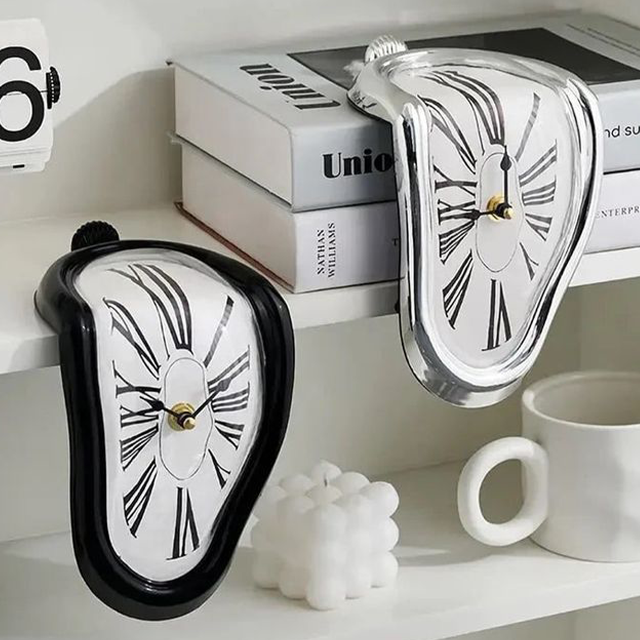 Salvador Dalí Style Melting Shelf Clock