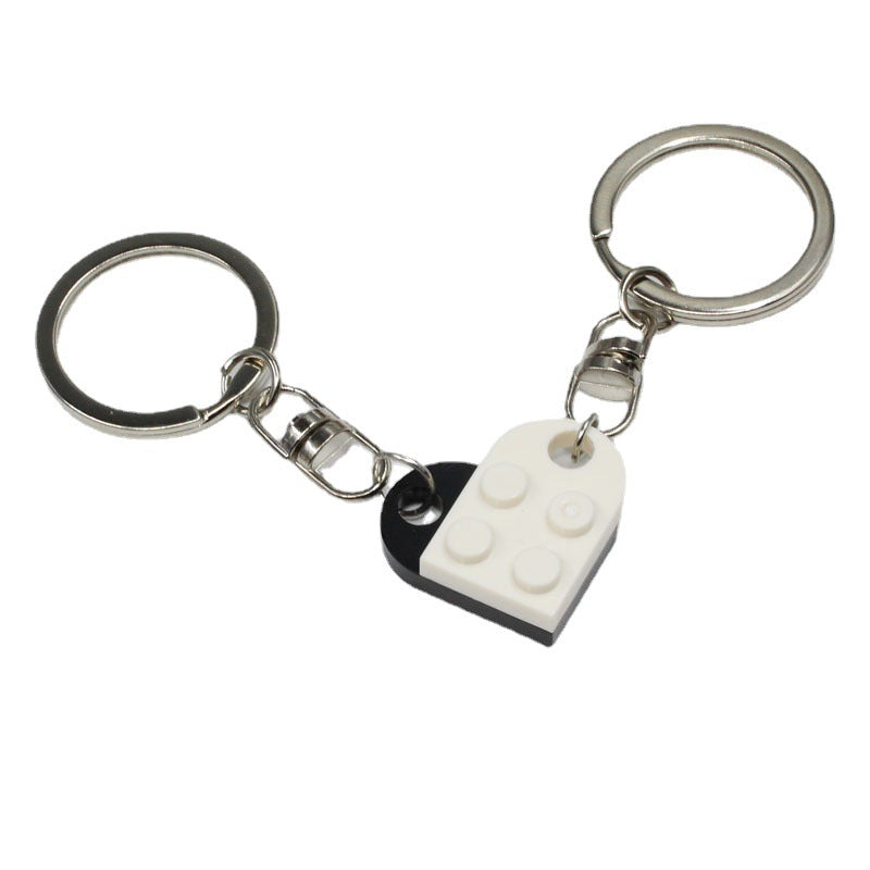 Split Heart Couples Keyring Set