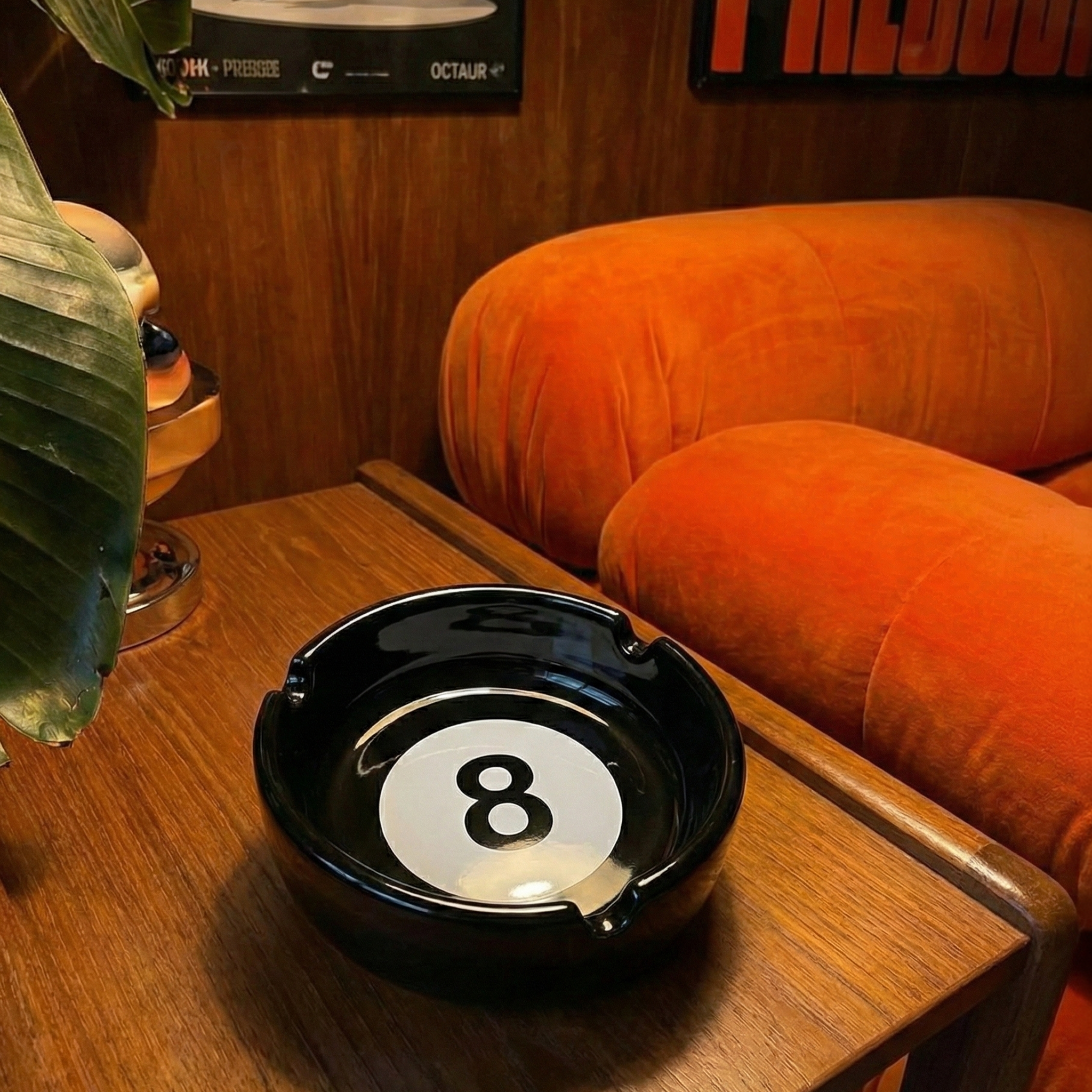 Black 8 Ball Ashtray