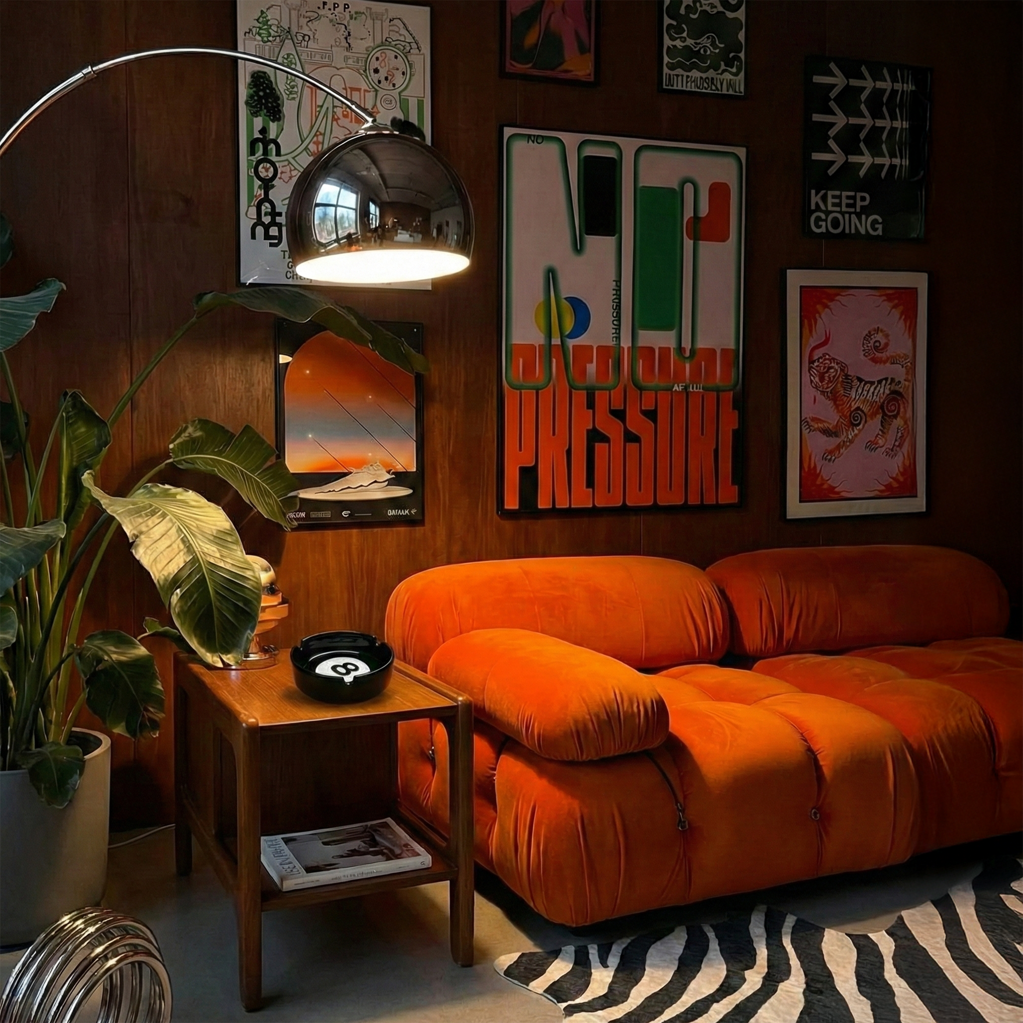 Black 8 Ball Ashtray