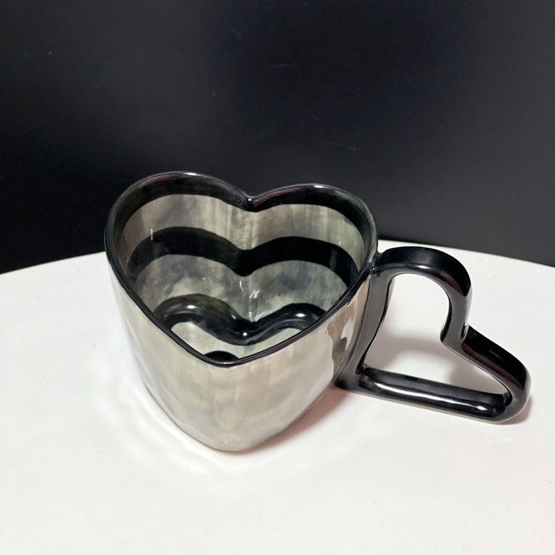 Hand-Painted Heart Mug