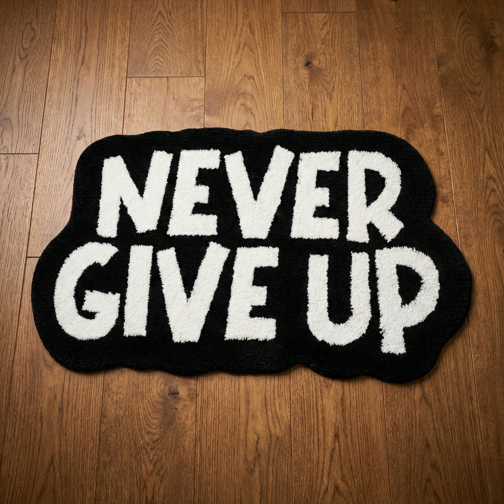Never Give Up Rug