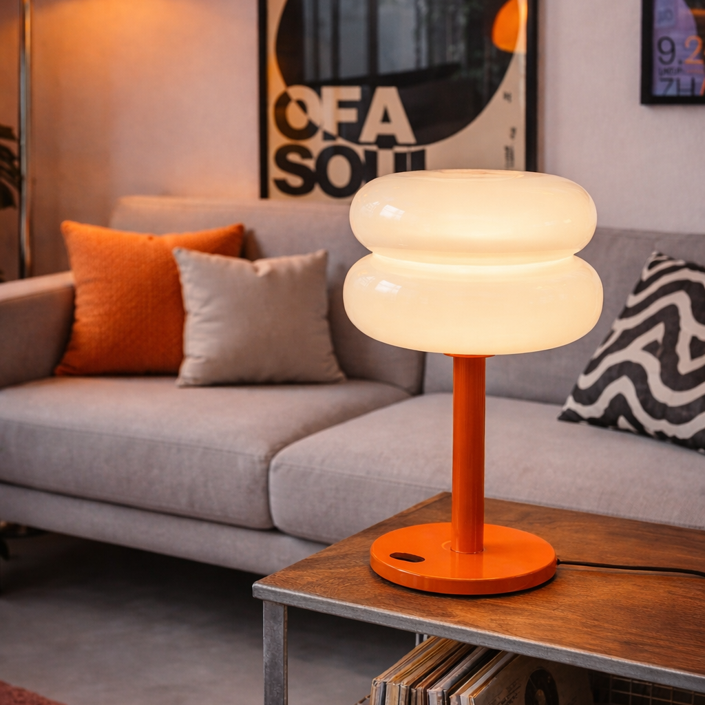 Orange Mushroom Lamp