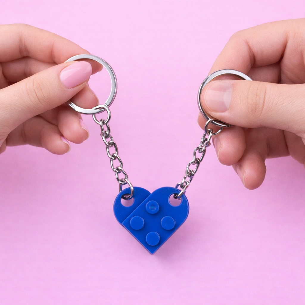 Split Heart Couples Keyring Set