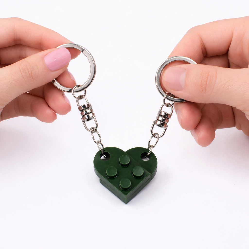 Split Heart Couples Keyring Set
