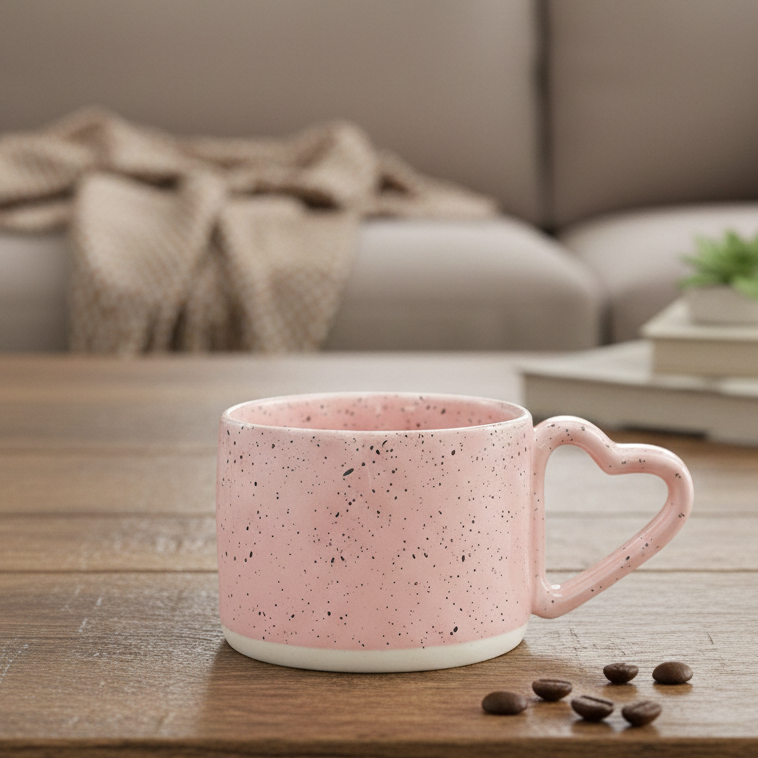 Blush Pink Heart Mug