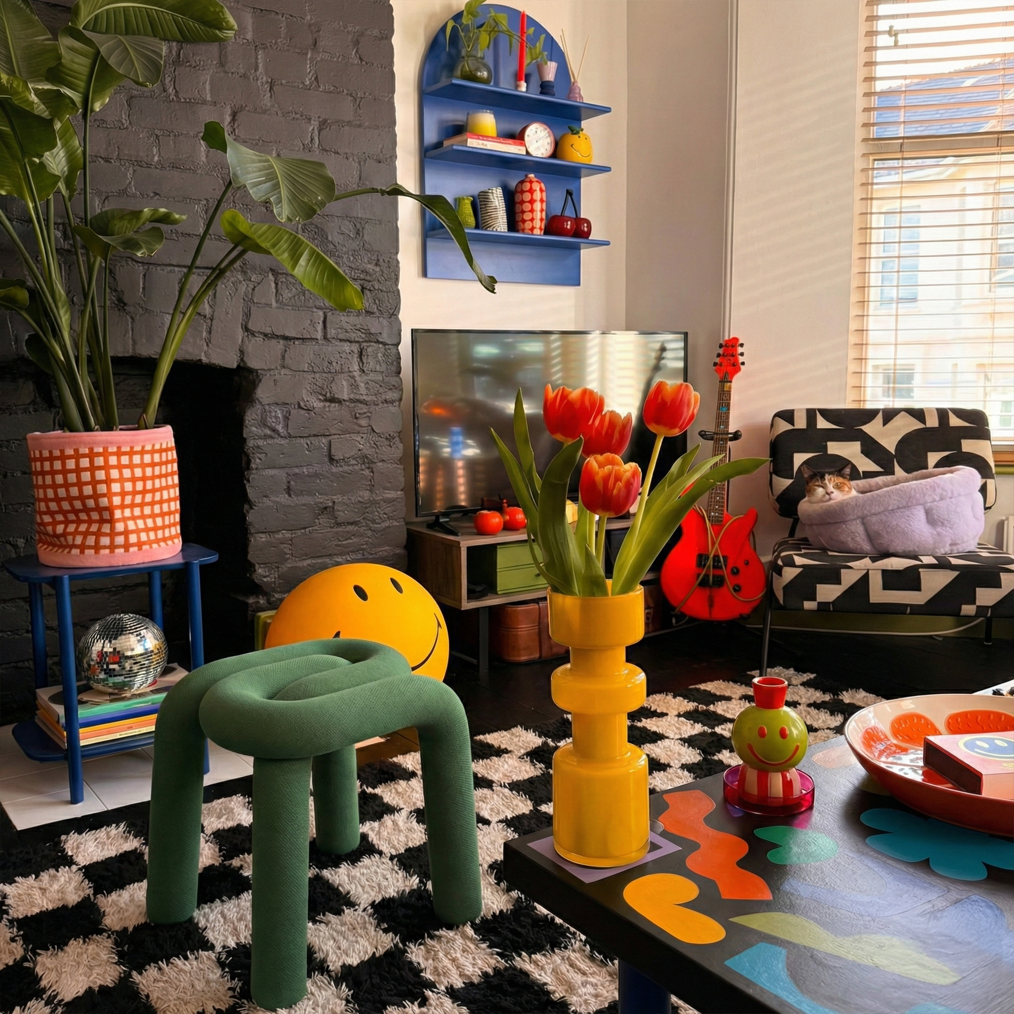 Modern Nordic Knot Stool