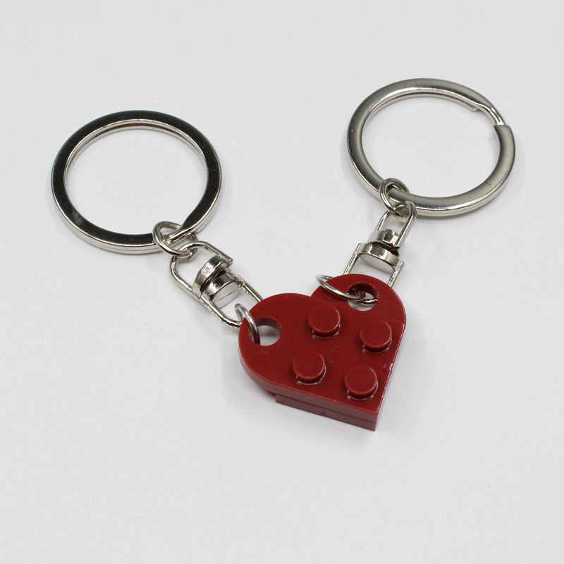 Split Heart Couples Keyring Set
