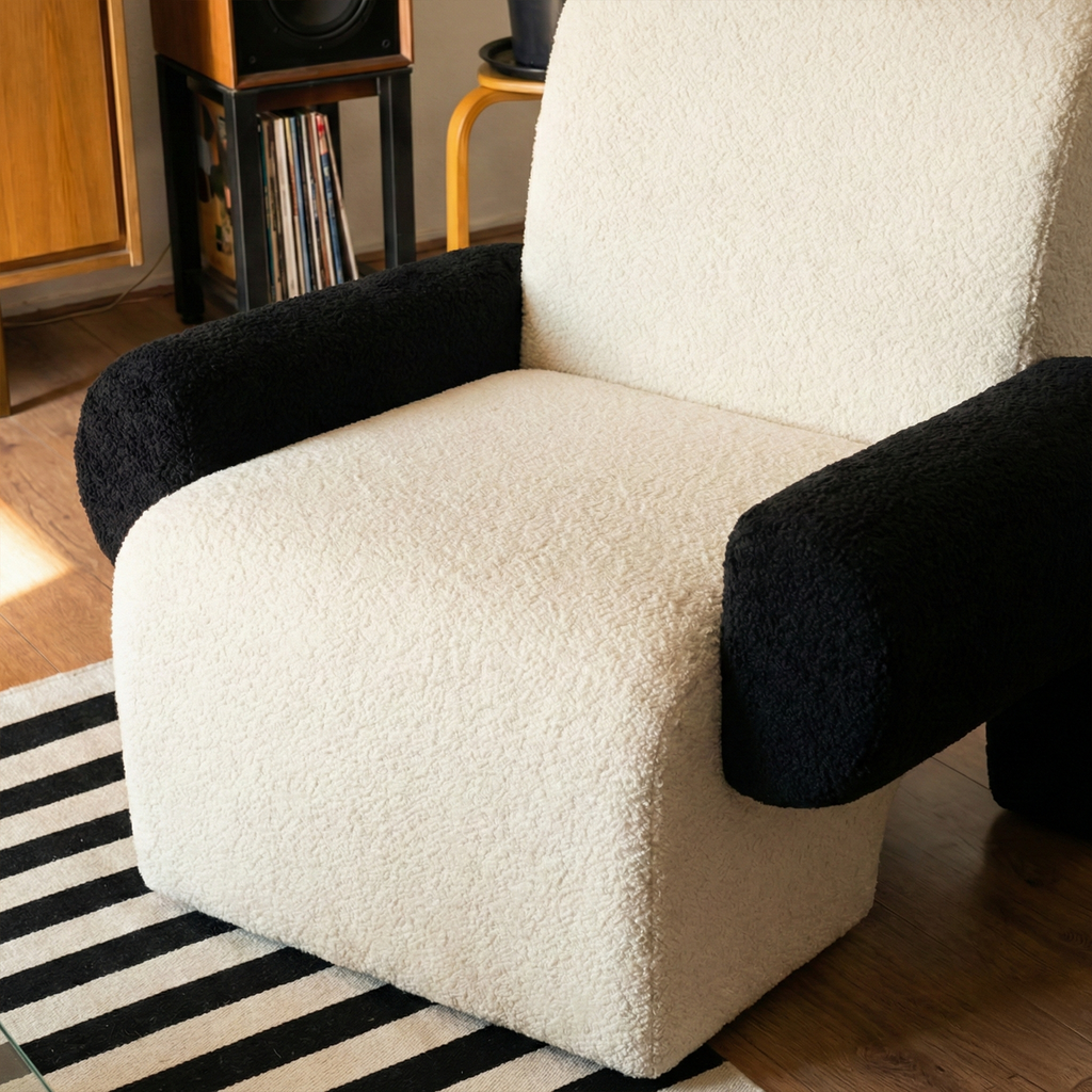 Nordic Bouclé Teddy Chair