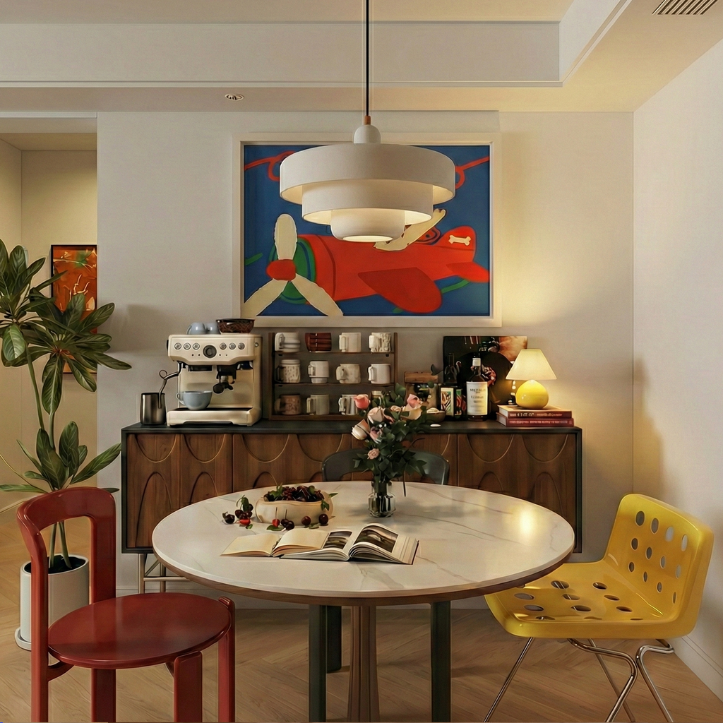 Nordic Tiered Retro Pendant Light